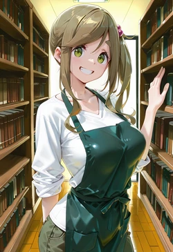 [マイネームルナ] Pregnant Belly Library Series Inuyama Aoi [Sample] [AI Generated]