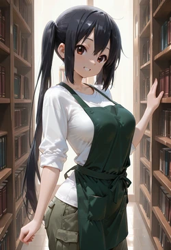 [マイネームルナ] Pregnant Belly Library Series Nakano Azusa [Sample] [AI Generated]