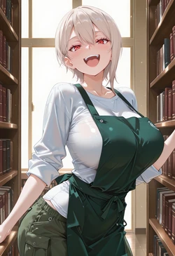 [マイネームルナ] Pregnant Belly Library Series Nakiri Alice [Sample] [AI Generated]