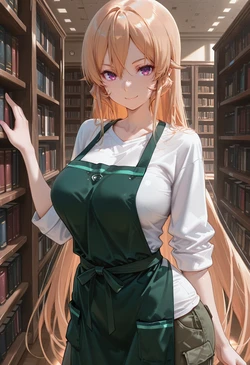 [マイネームルナ] Pregnant Belly Library Series Nakiri Erina [Sample] [AI Generated]