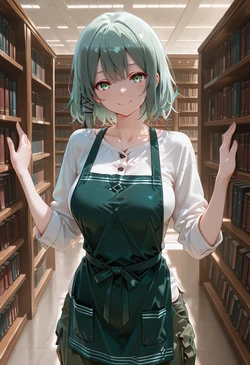 [マイネームルナ] Pregnant Belly Library Series Siesta [Sample] [AI Generated]