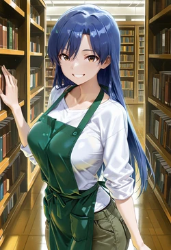 [マイネームルナ] Pregnant Belly Library Series Kisaragi Chihaya [Sample] [AI Generated]