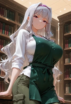 [マイネームルナ] Pregnant Belly Library Series Shijou Takane [Sample] [AI Generated]