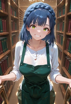 [マイネームルナ] Pregnant Belly Library Series Nanao Yuriko [Sample] [AI Generated]