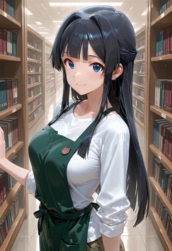 [マイネームルナ] Pregnant Belly Library Series Mogami Shizuka [Sample] [AI Generated]