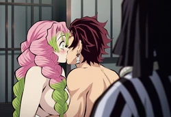 [Sticky] (29p) Demon Slayer - Mitsuri x Tanjiro caught by Iguro [AI Generated]