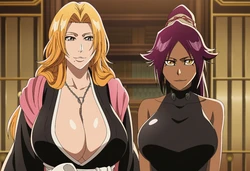 [Sticky] Rangiku & Yoruichi 3P [ai generated]