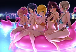 [Laura] LiPPS ナイトプール【速水奏・一ノ瀬志希・塩見周子・城ヶ崎美嘉・宮本フレデリカ】 [AI Generated]