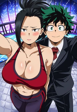 [Sticky] izuku x momo [ai generated]