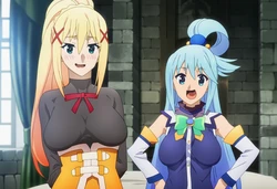 [Sticky] Konosuba - Darkness & Aqua 3P [ai generated]