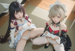 [DyDy_cos] Columbina & Sandrone Cosplay [AI Generated]