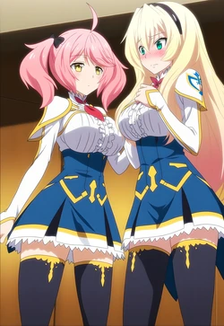 [LoveHUwU] Celistia Ralgris and Philuffy Aingram [ Yuri ] | Saijaku Muhai no Bahamut [AI Generated]