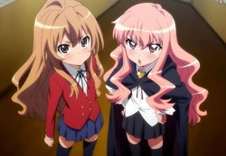 [LoveHUwU] Taiga Aisaka and Louise | Toradora! | Zero no Tsukaima [AI Generated]