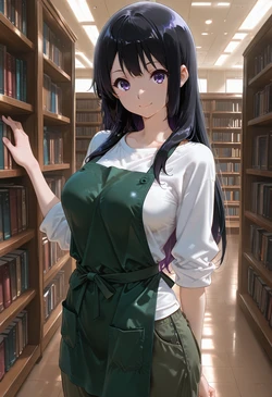 [マイネームルナ] Pregnant Belly Library Series Kousaka Reina [Sample] [AI Generated]