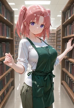 [マイネームルナ] Pregnant Belly Library Series Yonomori Kobeni [Sample] [AI Generated]