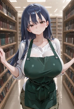 [マイネームルナ] Pregnant Belly Library Series Yamada Anna [Sample] [AI Generated]