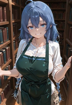 [マイネームルナ] Pregnant Belly Library Series Roxy Migurdia [Sample] [AI Generated]