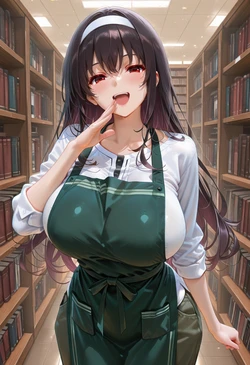 [マイネームルナ] Pregnant Belly Library Series Kasumigaoka Utaha [Sample] [AI Generated]