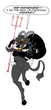 [77man] Christmas Devil, Krampus's thick pussy flesh and soft, extra-large mamma sac