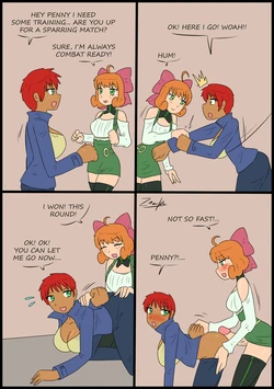 [zronku] Sparring issues (Futanari) [english]