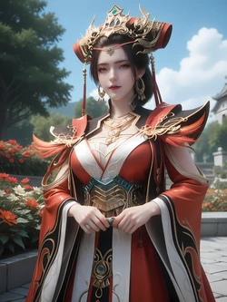 [AI Generated]完美世界-邀月公主，女祭司