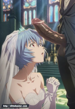 [Ditto Seeker] [Requested] Rei Ayanami (Neon Genesis Evangelion) Bridal Oral Devotion [Ai Generated]