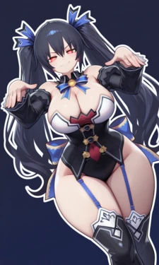 DaidoujiPV Hyperdimension Neptunia - Noire / Futa~ (XL Gallery! 51 pics~) [AI Generated]