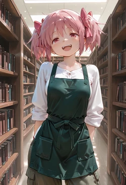 [マイネームルナ] Pregnant Belly Library Series Kaname Madoka [Sample] [AI Generated]