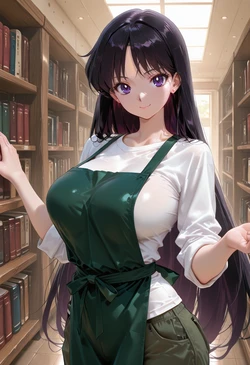 [マイネームルナ] Pregnant Belly Library Series Hino Rei [Sample] [AI Generated]