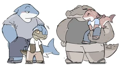 redbean1204's Shark/Croc Couples