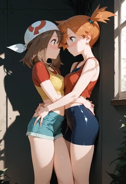 [Pixiv] (PKAI) Misty and May [AI Generated]