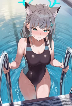 [しまむらわさび] 競泳シロコ [AI Generated]