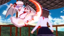 #FATALITY fatality模仿，蕾米把莲子的脖子改装成360°转炮了 - 一笑jlcsl的插画 - pixiv