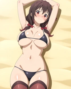 [Ponchoman] Yunyun EXTRA 4 - KonoSuba || ゆんゆん - この素晴らしい世界に祝福を! (UNCENSORED) 70 IMAGES [AI Generated]