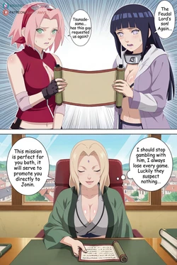 Naruto Shippuden - Sakura x Hinata [Juanpi Amvs] [AI Generated]