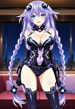 [Setsuna] Purple Heart (パープルハート) | Hyperdimension Neptunia (Extras) [AI Generated]