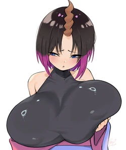 [Ushiji] Milky dragon maid Elma (Miss Kobayashi's Dragon Maid) [AI Generated]