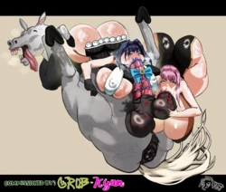 [DreadMegalo] Mori and Kronii x Horse set (Hololive)
