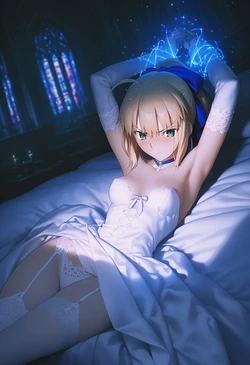 [Mikitoon_studio] Saber×Gilgamesh [Cute] [AI Generated]