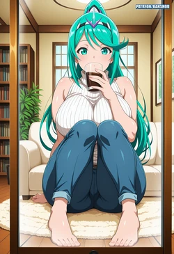 [Banshou] [Banshou] Pneuma (Xenoblade Chronicles 2) #2 Commission Request [AI Generated] [AI Generated]