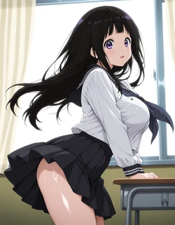 Iku_1919 - HYOUKA, Chitanda_Eru 氷菓 千反田える [AI Generated]