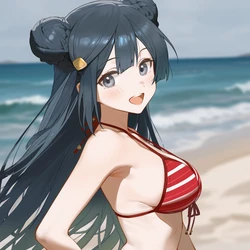 Howsir - 優木雪菜 優木せつ菜 Yuki Setsuna (beach) [AI Generated]