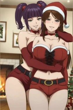 [GoonStudio] Yuriko Okada & Yukarisu (Tojima Wants to Be a Kamen Rider) - 219 pics - Christmas Set [AI Generated]