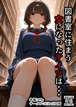 [だみだ工房] 図書室に住まう女になったアイツは・・・ [AI Generated]