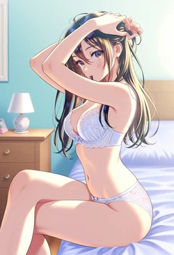 [Teacher] Morikura tying her hair back [AI Generated]