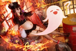 Genshin impact-Hu Tao-Cosplayer pregnant[AI Generated]