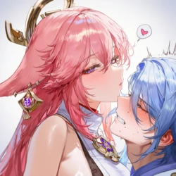 [Asnagi_] #88 Yae Miko x Kamisato Ayato [AI Generated]