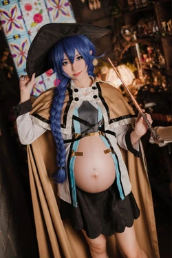 [Sally dorasnow] Mushoku-Roxy Migurdia-Cosplayer-pregnant [AI Generated]