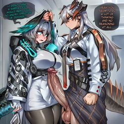 [Neroshiboshi] Hoolheyak x Saria (Arknights) [AI Generated]