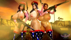 [BrainDead] Boobageddon Earth Force + Captain Jade & Claire Solo Albmus (Wallpaper Pinups)